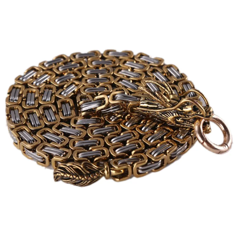 

Outdoor Equipment Steel Whip Self-Defense Weapon Keel Dragon Ridge Self-Defense Bracelet Edc Whip Necklace Waist Chain Supplie
