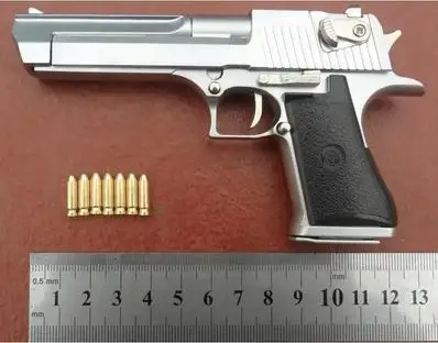 1/2. 05 Металл поддельный пистолет Матовый Серебряный Ver. Пустынный Орел пистолет полицейский пистолет игрушечный пистолет модель игрушечного оружия металл