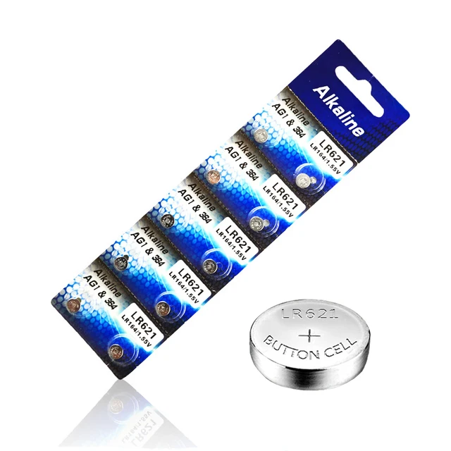 LR621 AG1 1.55V Alkaline Button Battery, SR621SW 364 164 SR60 363 621 SR621  L621 CX60 Coin Cell for Watch Clock Remote - AliExpress