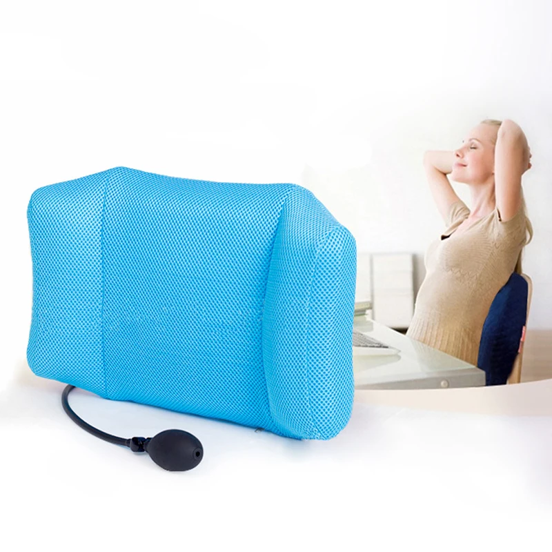Tcare портативная надувная поясничная поддерживающая Подушка/массажные подушки ортопедический дизайн для облегчения боли в спине-поясничная поддерживающая подушка