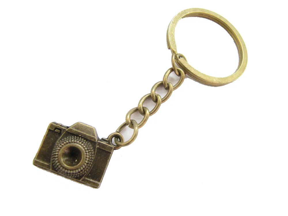 2pcs / lot Wholesale Vintage Camera Keychain,camera