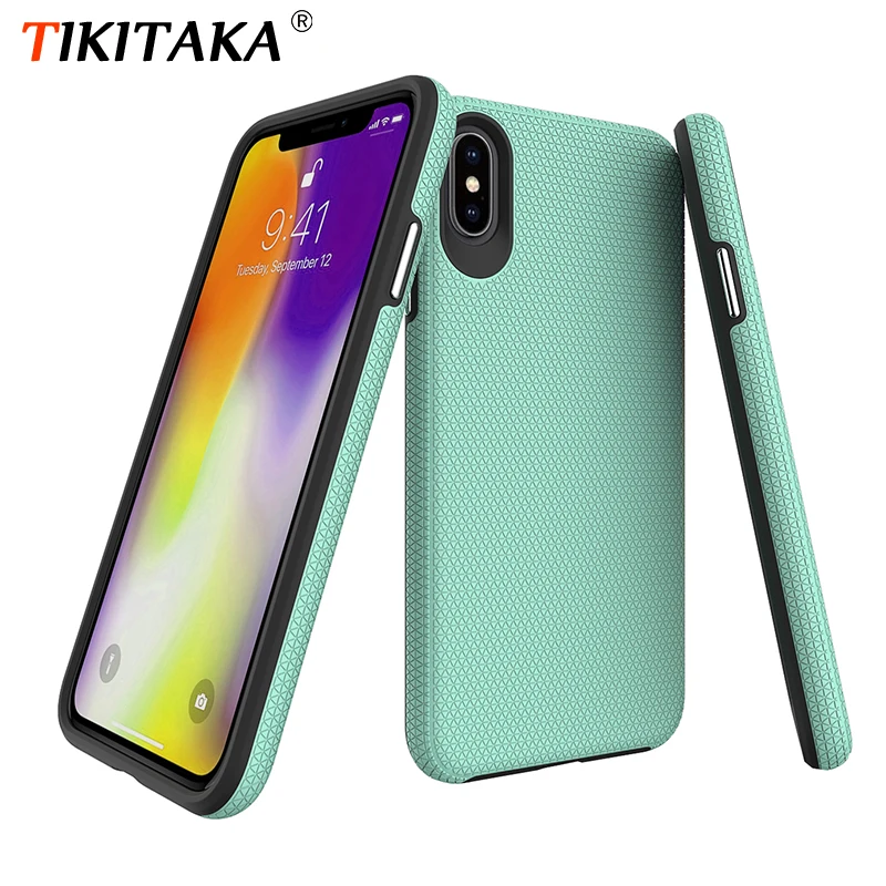 A prueba de choques de la armadura de la caja del teléfono para iphone X XS X Max XR para iphone 8 7 6 6 S Plus 5S SE cubierta trasera de TPU de alta disipación del calor A prueba de choques de la armadura de la caja del teléfono para iphone X XS X Max XR para iphone 8 7 6 6 S Plus 5S SE cubierta trasera de TPU de alta disipación del calor