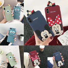 Мягкий чехол-игрушка из ТПУ с Минни Микки Салли Майком монстрами для huawei P30 Pro P20 Lite P10 P Smart Plus mate 10 20 9 Honor 8X Play
