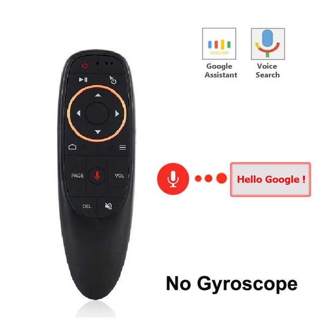 G10 2.4G Voice Air Mouse 6 axis Gyroscope Fly Mouse Add IR Learning Function Work With Android Box TV PK Wechip W1 For X96 mini - Цвет: G10