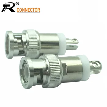 

10pcs/lot BNC Male Plug Mount Type Connector RG58/RG59/RG6 for CCTV Systems BNC Male Plug Connector