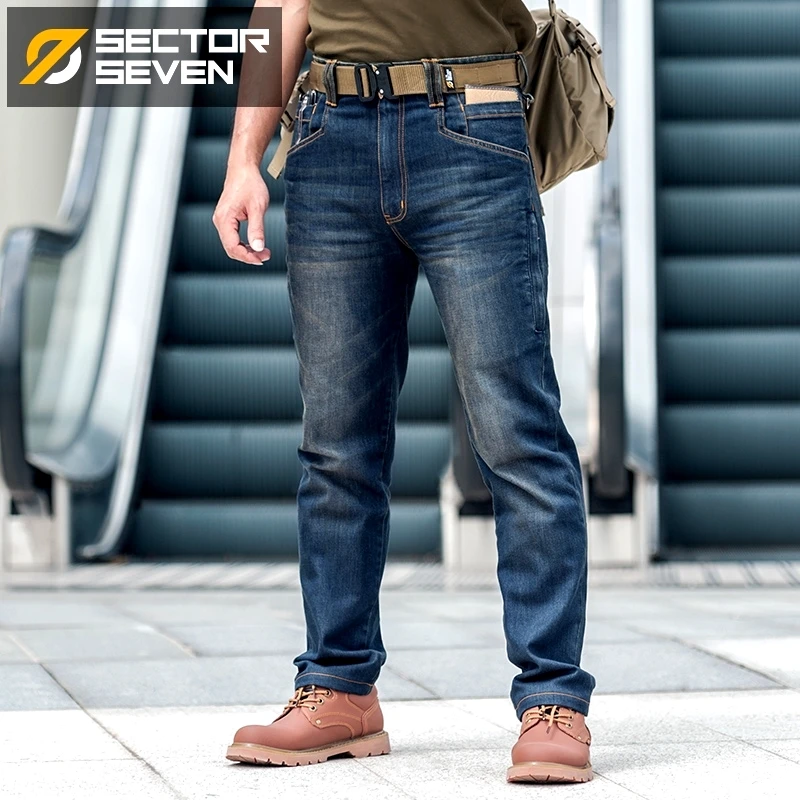 Sector Seven Men New Slim City Casual Jeans Mid Waist Straight Denim ...