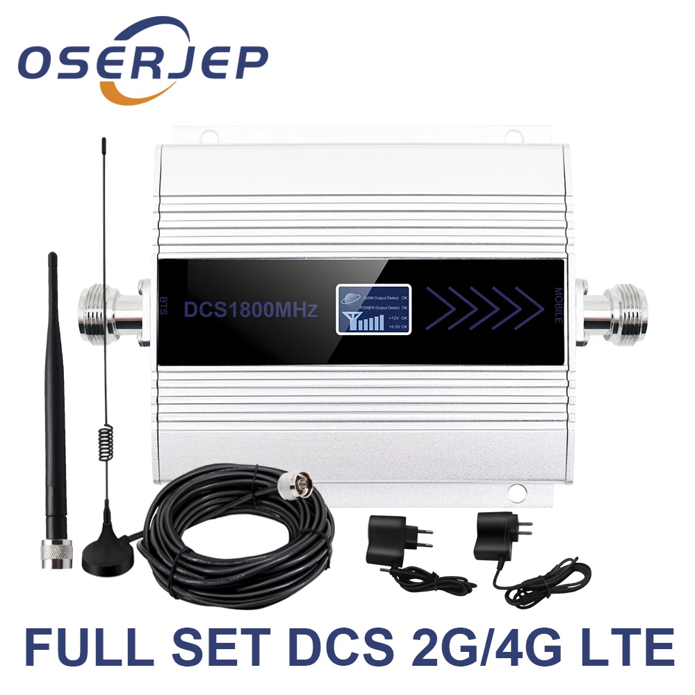 Ретранслятор мобильного сигнала OSERJEP Kit 4G LTE 1800 МГц сотовый телефон GSM Сотовый ЖК