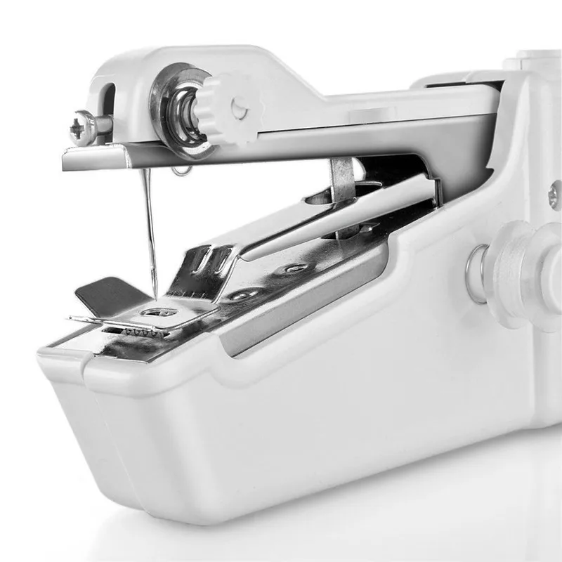

Portable Mini Hand Sewing Machine Quick Handy Stitch Sew Needlework Cordless Clothes Fabrics Home Electric Sewing Machine
