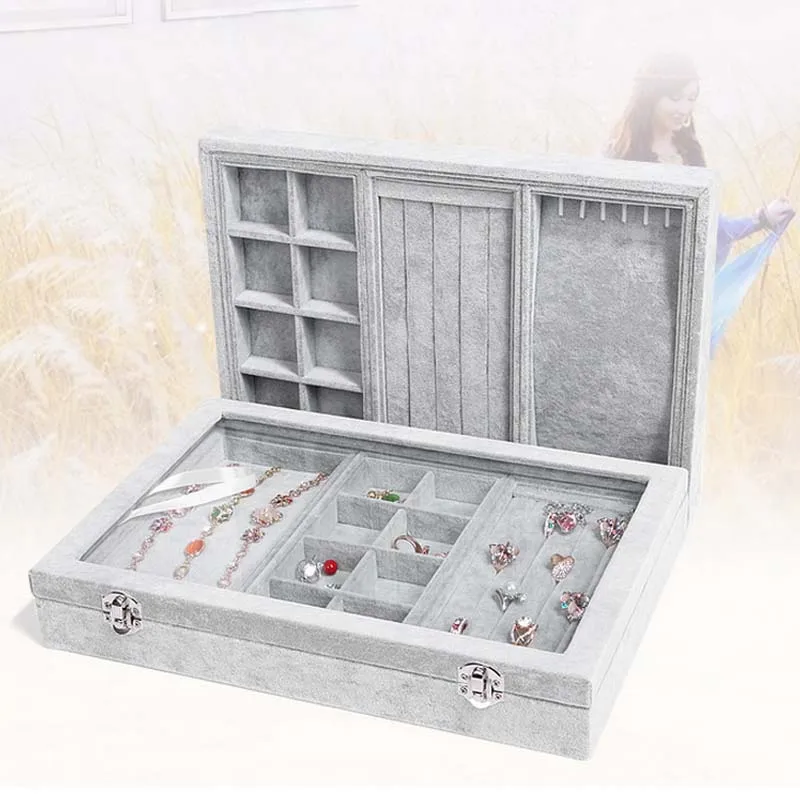 High Grade Ring Jewelry Boxes Multi Function Treasure Chest Big Photo