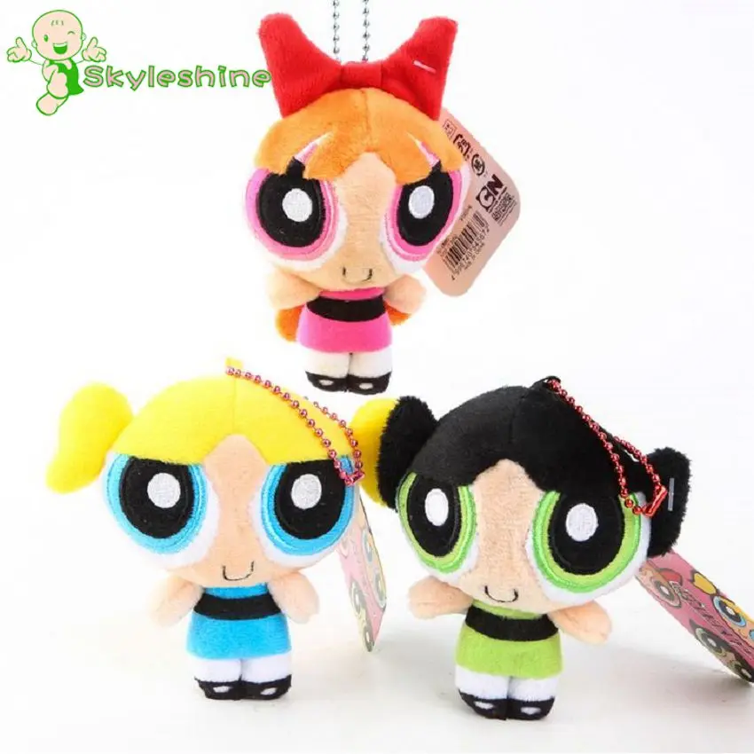 Skyleshine 3pcs/Lot 12cm Girl Toys The Powerpuff Girls