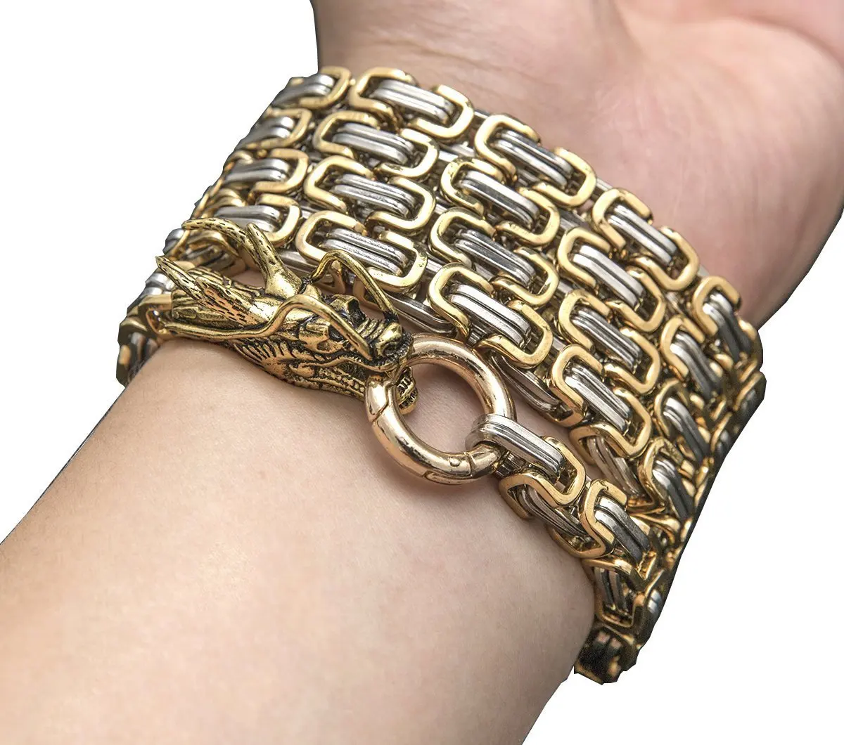 101cm Outdoor Stainless Steel Self Defense Protection Dragon Hand Bracelet Chain Tactical Metallic Whip Corrosion Resistance