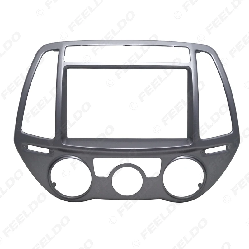 FEELDO 2Din Автомобильная фасция для Hyundai I 20 I20 Руководство AC Радио DVD стерео панель GPS