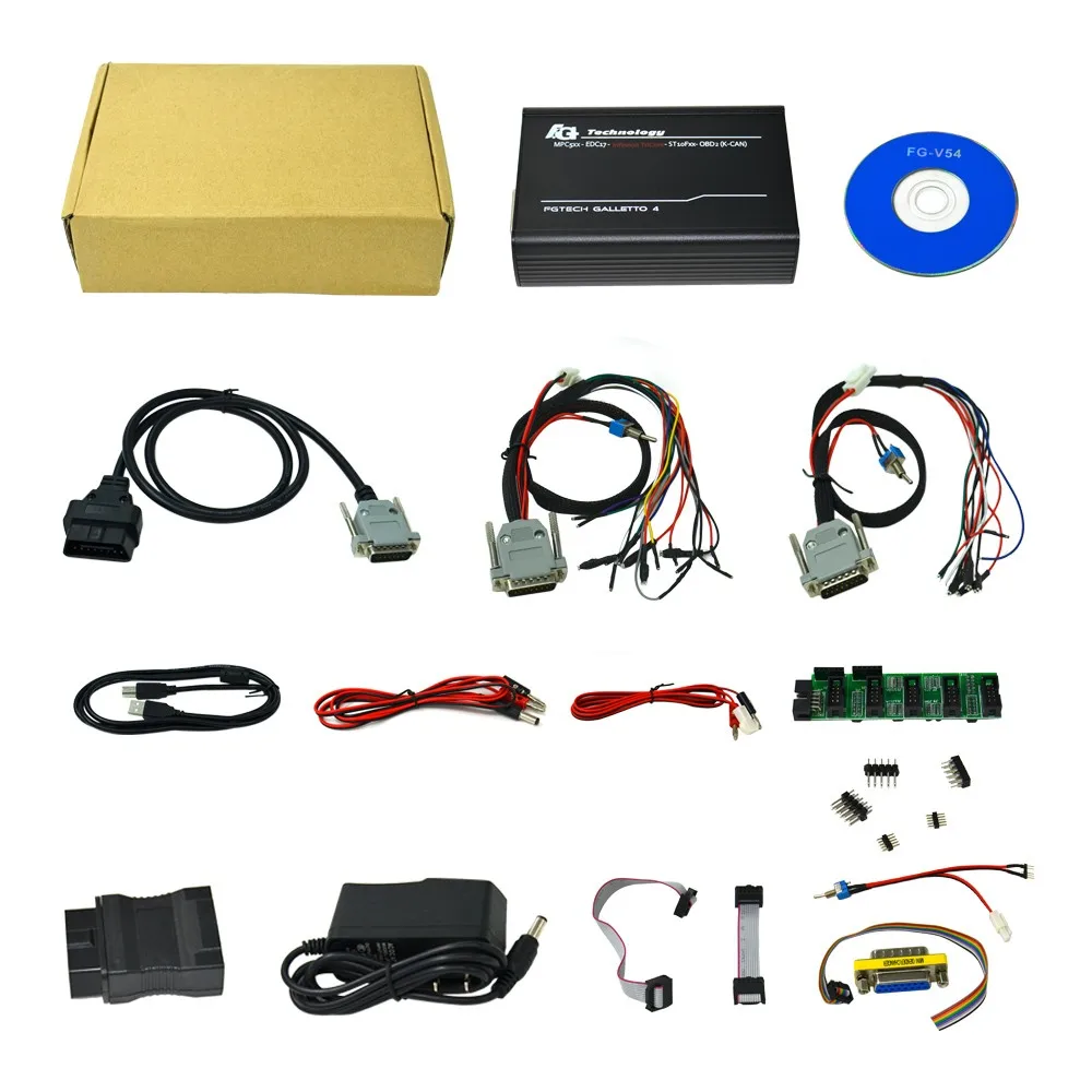 Высокое Качество Fgtech Galletto 2 V54 Fg Tech Master 4 BDM TriCore OBD FG с разъемом ECU|Механические