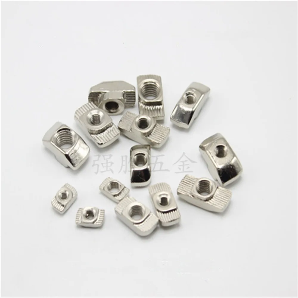 

50Pcs M3/M4/M5*10*6 For 20 Series Slot T-nut Sliding T Nut Hammer Drop In Nut Fasten Connector 2020 Aluminum Extrusions