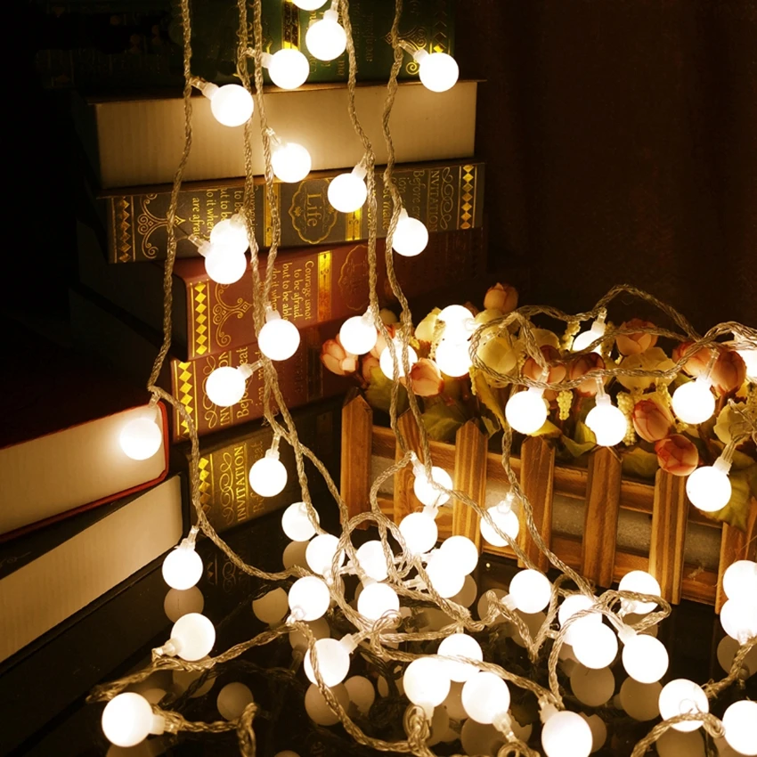 

30m Fairy Garland LED Ball String Lights Waterproof Fairy Light For Christmas Tree Wedding Home Indoor New Year Decoration