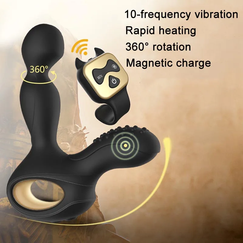 Male Prostate Massage Vibrator Anal Plug Silicone Waterproof Stimulator Butt Delay Ejaculation Ring Toy For Men-50 |