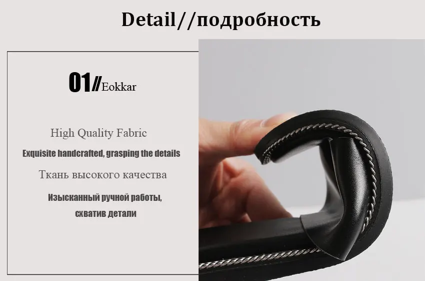 Eokkar Летние женские сандалии на платформе на низком каблуке Повседневное на высоком каблуке с заклепками, черного цвета женские босоножки Обувь универсальные Туфли без каблуков Большие размеры 34–42