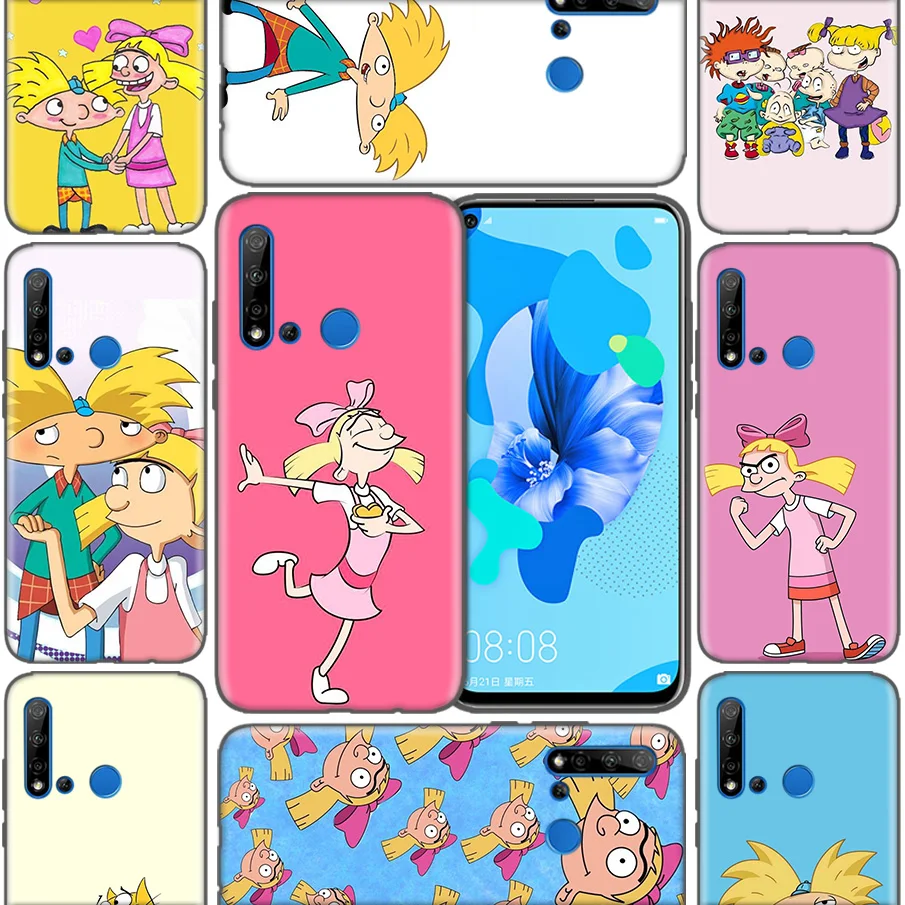 

Bags Shell Coque Silicone Cases For Huawei P9 P10 P20 P30 Mate 10 20 30 Lite Pro P Smart 2019 2017 Hey Arnold