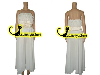 

Free Shipping!Namie Amuro Go round white chiffon dress Performance Clothing Cosplay Costume! Acceptable Order ,Halloween