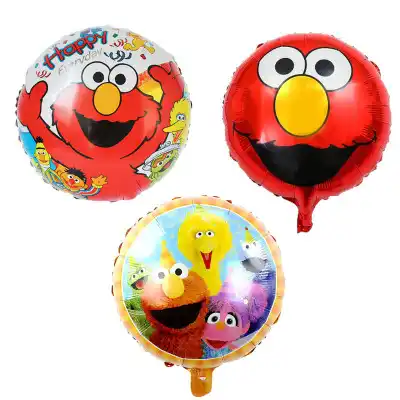 Mehofoto Elmo World Bricks Wall Sesame Street Birthday Party