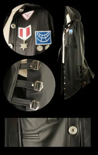  Game Playerunknown's Battlegrounds Cosplay PUBG Leather Outwear Trench Coat Hoodies Unisex Long Bla