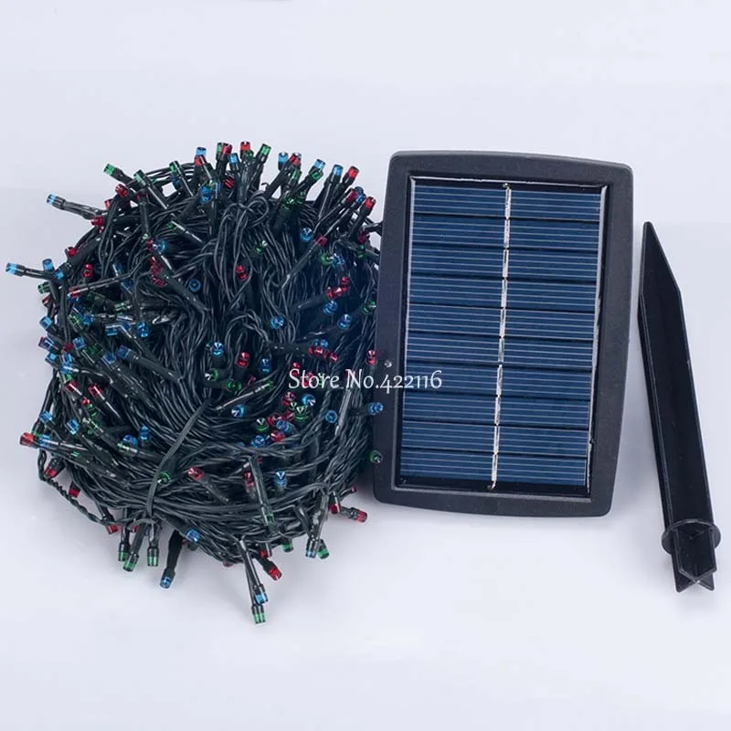 12 M 100 Solar LED cadena Luces de hadas de la boda de Navidad jardín al aire libre Garland Decoración Luz lámparas Luces Navidad Guirlande 12 M 100 Solar LED cadena Luces de hadas de la boda de Navidad jardín al aire libre Garland Decoración Luz lámparas Luces Navidad Guirlande