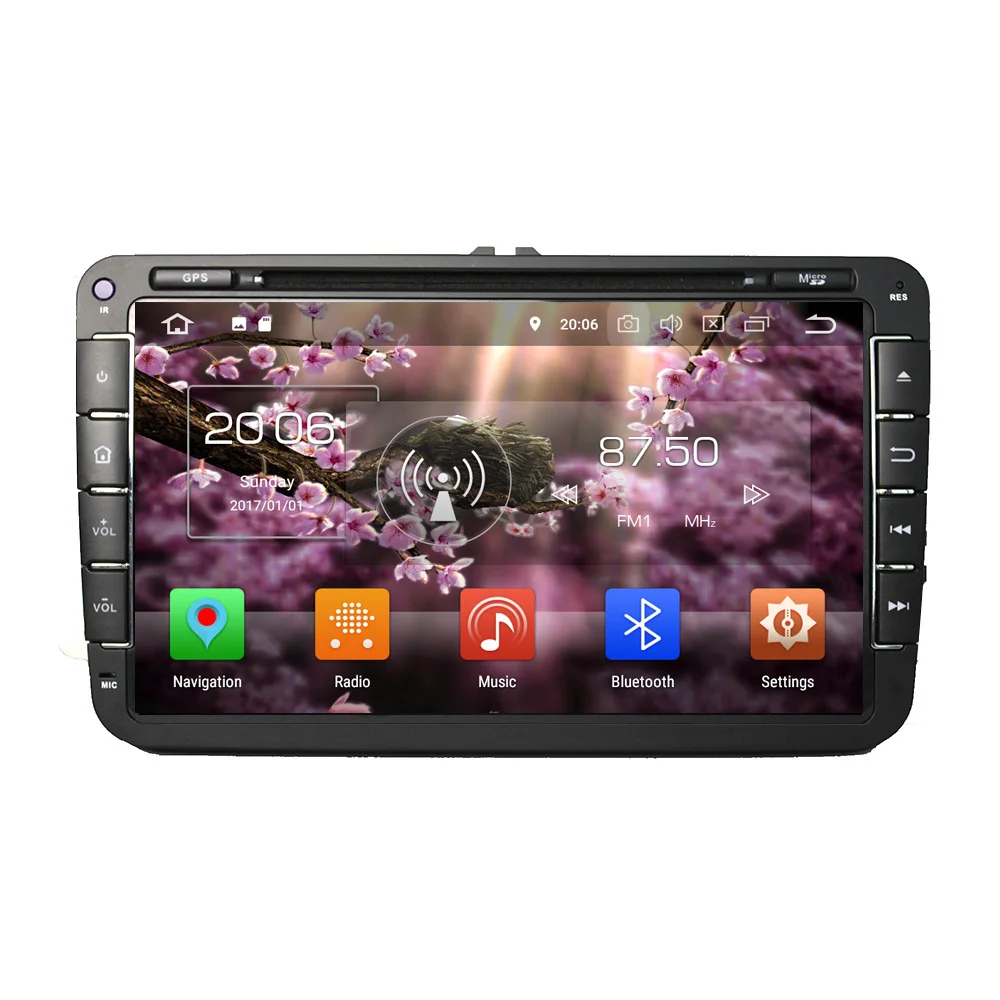 

KLYDE 8" 2Din 8 Core Android 8.0 1024*600 Car DVD Player For VW Jetta Seat 2006-2012 Audio Stereo Radio Car Multimedia Player