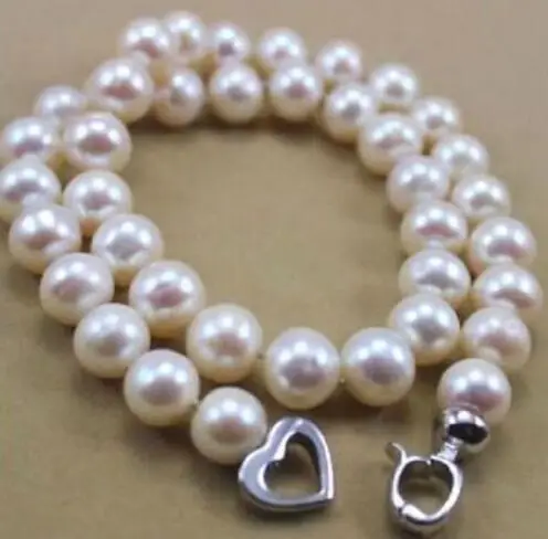 

free shipping HUGE AAA 10-11 MM NATURAL WHITE SOUTH SEA PEARL NECKLACE