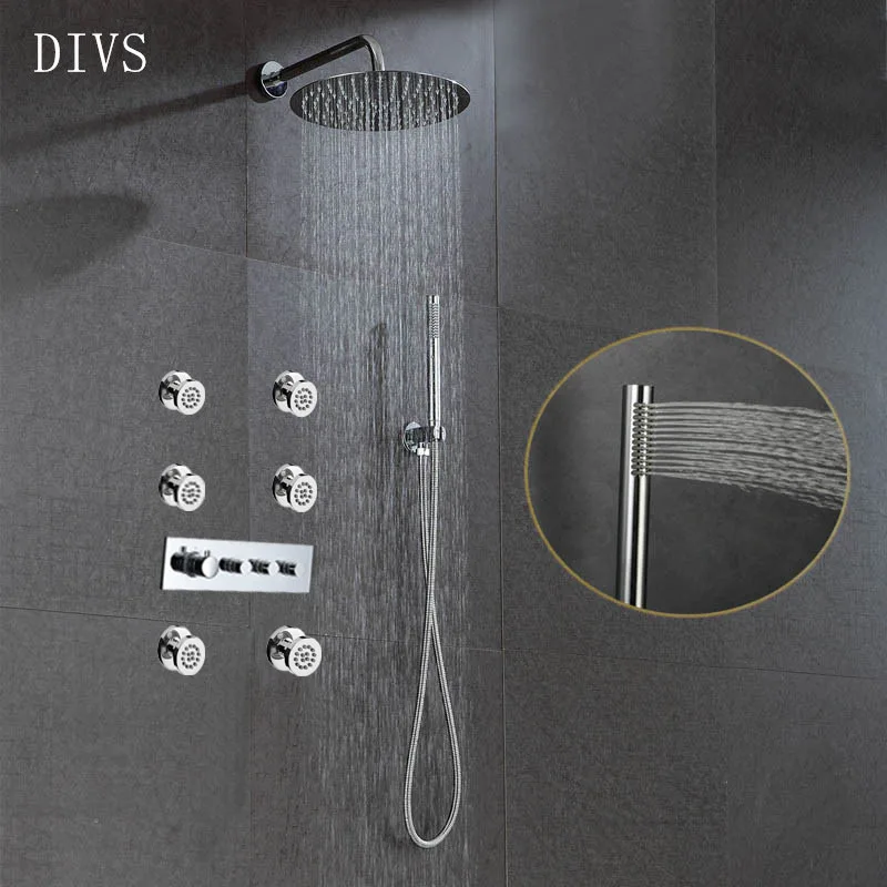 round showerhead set