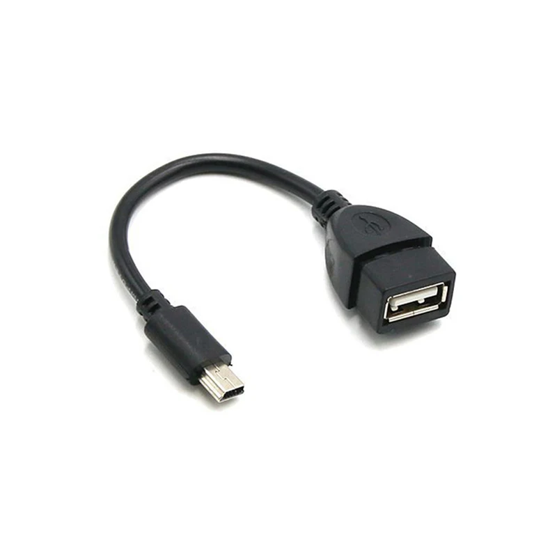 Mini USB мужчина к USB Женский автомобильный OTG кабель адаптер для видео камеры для автомобиля аудио планшет для MP3 MP4