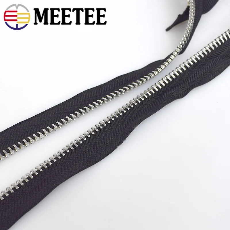 Meetee 8# металлические застежки-молнии для шитья рюкзак пуховики на Молнии Ремонт спортивного пальто одежда открытые молнии DIY аксессуары для одежды