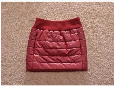 Simplee сексуальная юбка из искусственной кожи с высокой талией осень зима Элегантная короткая женская юбка на молнии с карманом черная мини-юбка размера плюс - Цвет: Бургундия