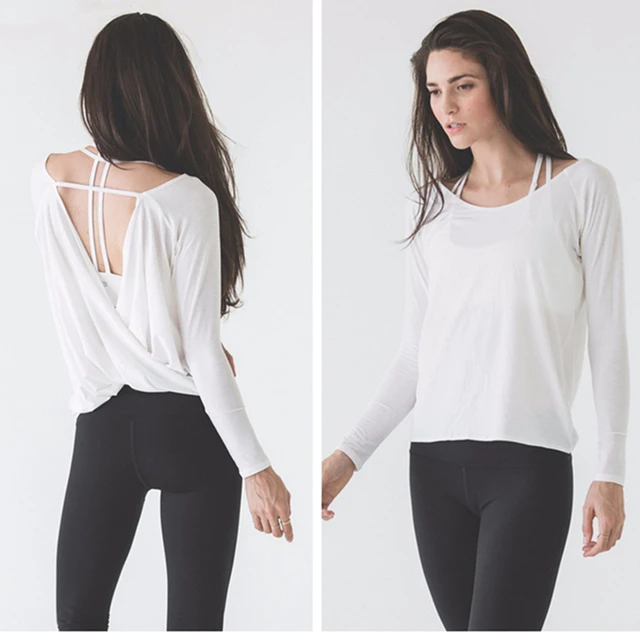 Buy Ayopanda Loose Cute Yoga Top Longsleeve Stappy T