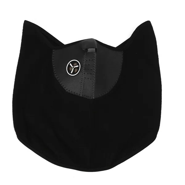 Ветрозащитная маска для мотоцикла, универсальная Лыжная маска для сноуборда, теплая маска для лица - Цвет: Черный