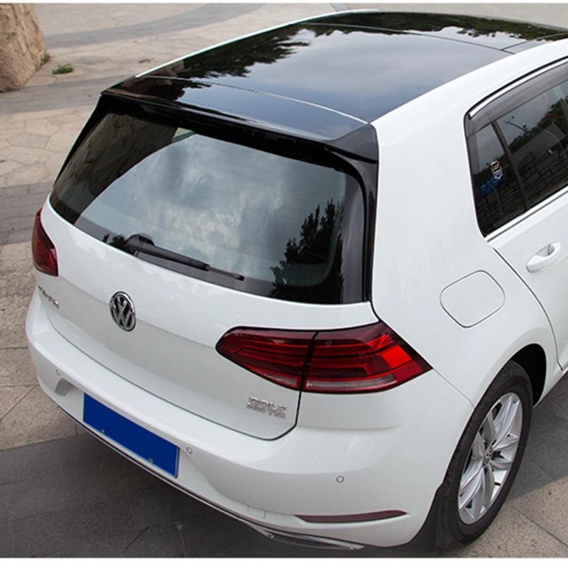 MONTFORD для Volkswagen Golf 7 MK7 автомобиля ABS Пластик черно-белый цвет задний багажник спойлер антикрыло на крышу 4 шт./компл