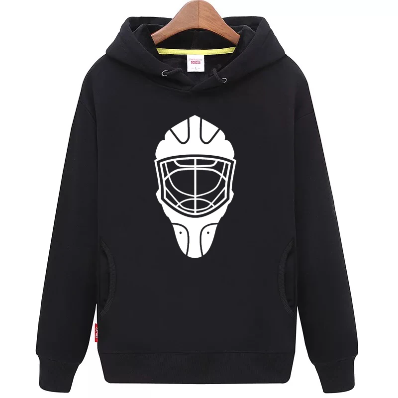 

COLDOUTDOOR Free shipping cheap unisex black hockey hoodies with a hockey mask for men & women