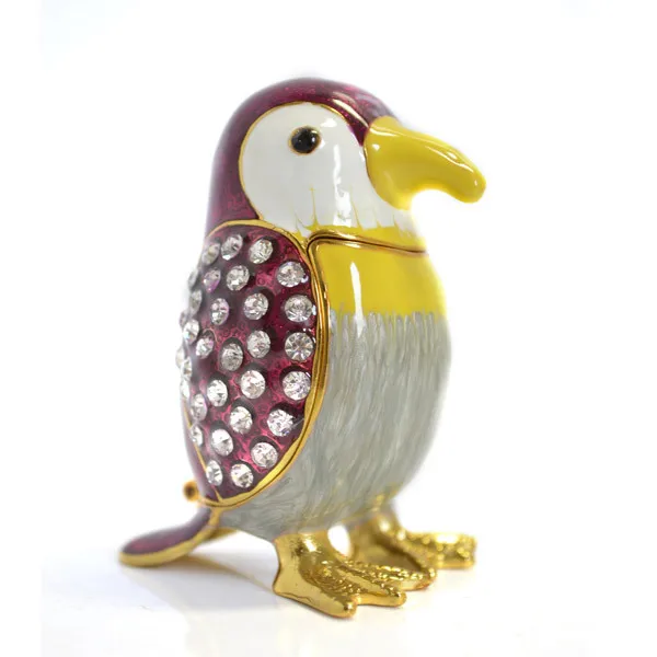 Exquisite Cute Penguin Mascot Metal Box/Lovely Pen...