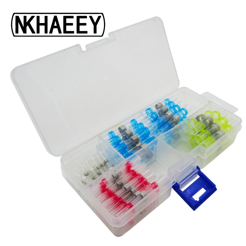 Vente 50 100 pcs Thermorétractable Soudure Manches Étanche Fil Rapide Terminal en Bout Rapide Voiture Connecteur Terminator Électrique Conector