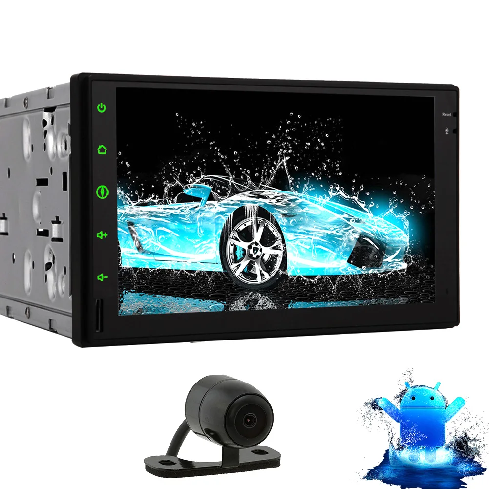 Android 4.4 емкостный RDS CD зеркало BT видео GPS SD USB стерео Радио sub Сенсорный экран без DVD