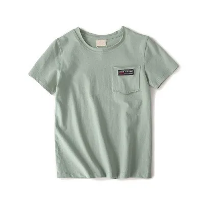 VIDMID/летние футболки для мальчиков от 2 до 14 лет детская одежда с короткими рукавами для подростков повседневные футболки для больших мальчиков топы для 7072 01 - Цвет: as photo
