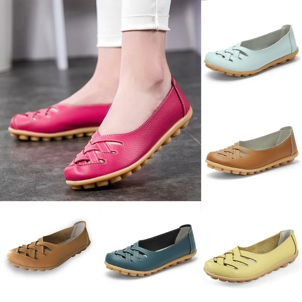 Женская обувь zapatos mujer 2019 размера плюс confortabel однотонные лоферы на плоской подошве