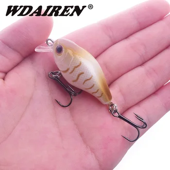 

1Pcs Crankbait Fishing Lure 40mm 5.5g Swimbait diving 0.2-1.5M Fishing Wobblers Japan Artificial Hard Lures Fishing tackle