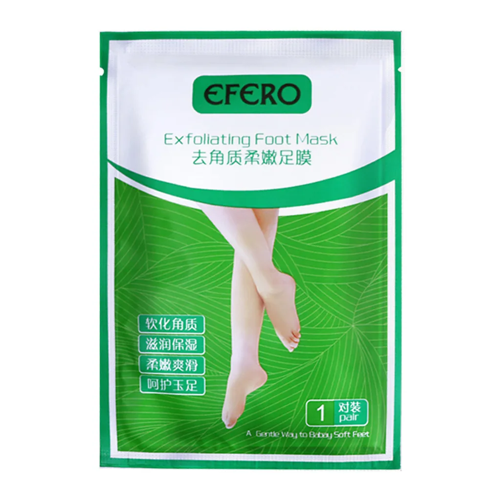 

EFERO Exfoliating Foot Mask Feet Mask for Legs Cuticles for the Heels Remove the Skin Foot Care Pedicure Socks Foot Cream 4Packs