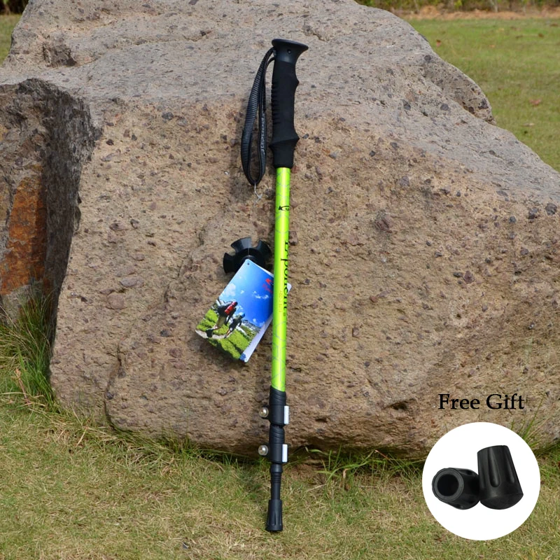 Straight Grip Handle outdoor walking sticks hiking pole aluminum alloy