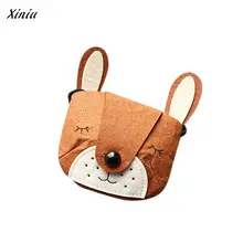 XINIU/кошелек для маленьких девочек с лисой и Уолли; модная милая сумка для хранения; сумка на одно плечо; Детские кошельки
