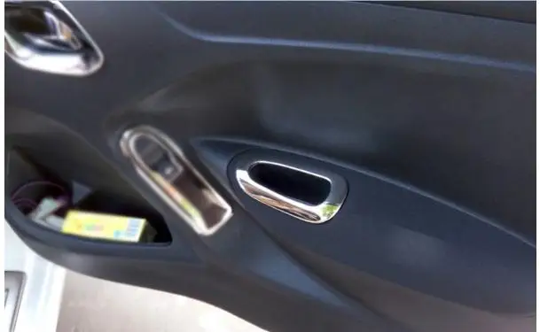 ABS Хромированная накладка на внутреннюю дверную ручку украшение чаши кольцо отделка 2014to2016 2017to2018 для peugeot 301 для Citroen C-Elysee C3-XR