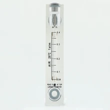 0,04-0,4 м3/ч 1/" с британской конической трубной наружной резьбой панель ПММА тип газа Поплавковый расходомер воздуха ротаметр расходомер без клапана управления