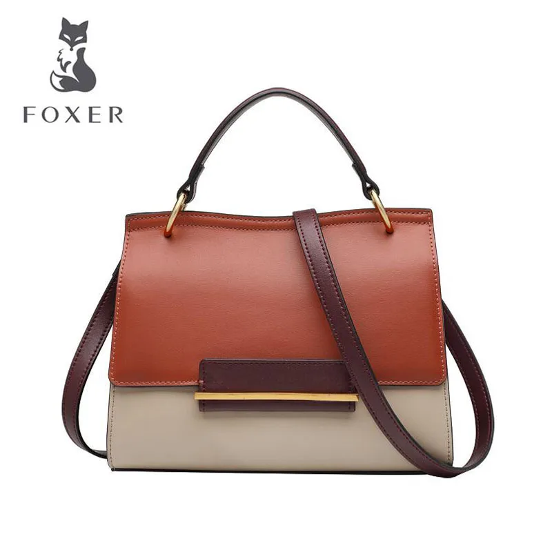 Cow leather handbag 2019 autumn and winter new Messenger bag Shoulder Bags Small square | Багаж и сумки