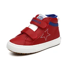 EU23-37; Цвет черный, красный; Новинка; водонепроницаемые ботинки из искусственной кожи на плоской подошве; зимняя обувь для девочек; зимние кроссовки на меху для мальчиков; для девочек