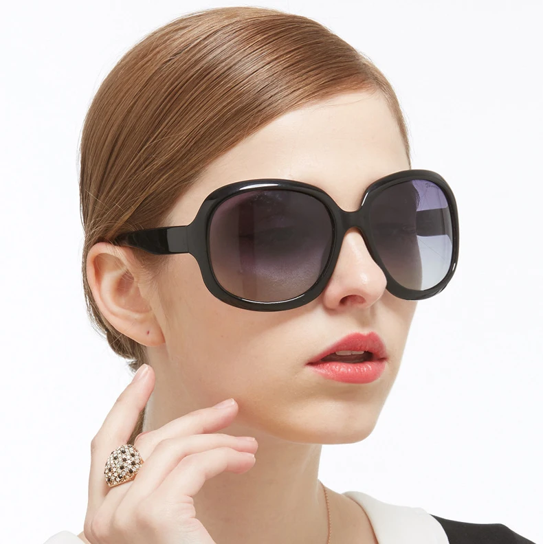 Для женщин классический большой кадр солнцезащитные очки 3113 девушку Брендовая Дизайнерская обувь поляризованных солнцезащитных очков повелительница UV400 Óculos посылка